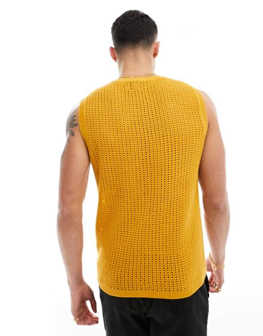 Cotton Vest Mustard Yellow Vest Top Buy Bushirt Mustard Printed