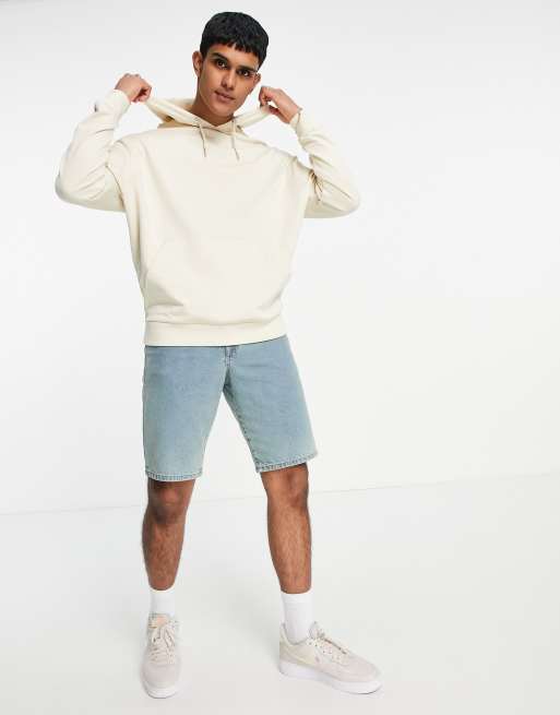 ASOS DESIGN oversized hoodie in beige