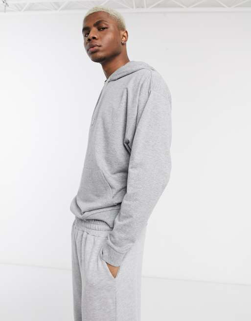 Asos mens grey hoodie sale