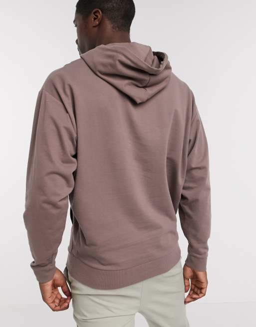 ASOS DESIGN lightweight oversized hoodie in taupe | ASOS
