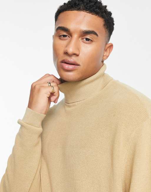 Oversized ribbed turtleneck sweater best sale