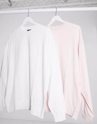 oversized sweatshirt pink