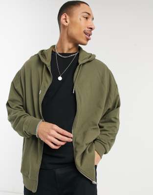 asos mens zip up hoodie