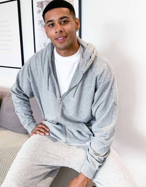 Comfort Oversized Hoodie - Silver Grey Marl