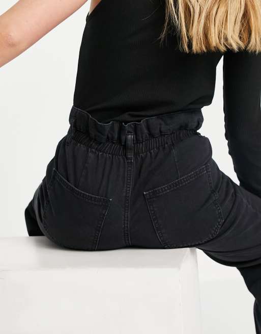 Buy Gap Washed Black Paperbag Mom Washwell Jeans (12mths-5yrs) from Next  Netherlands