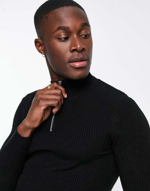 Asos half shop zip jumper