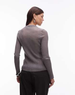 新品Sheer Ribbed Knit Cardigan / Green Rib Wrap Cardigan Dark Green Online | Zimmermann
