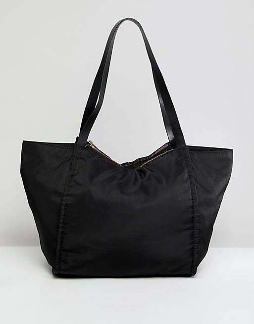 ASOS DESIGN lightweight shopper bag with double compartments | ASOS