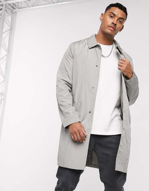 Light grey trench clearance coat