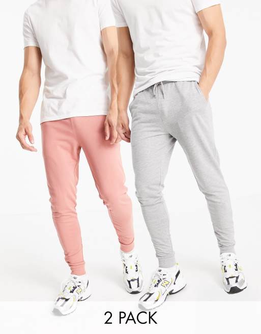 Asos Brand Skinny Joggers In Light Pink, $30, Asos