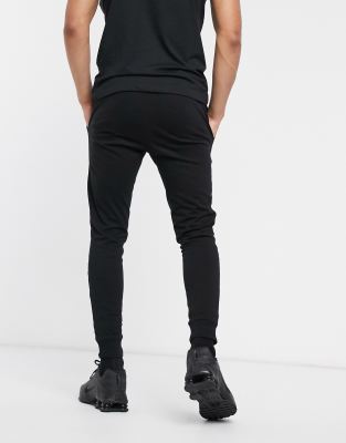 black lightweight joggers