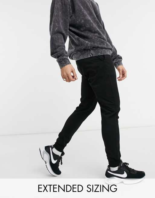 ASOS DESIGN lightweight skinny joggers in black