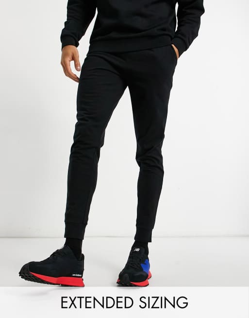 ASOS DESIGN skinny sweatpants in black