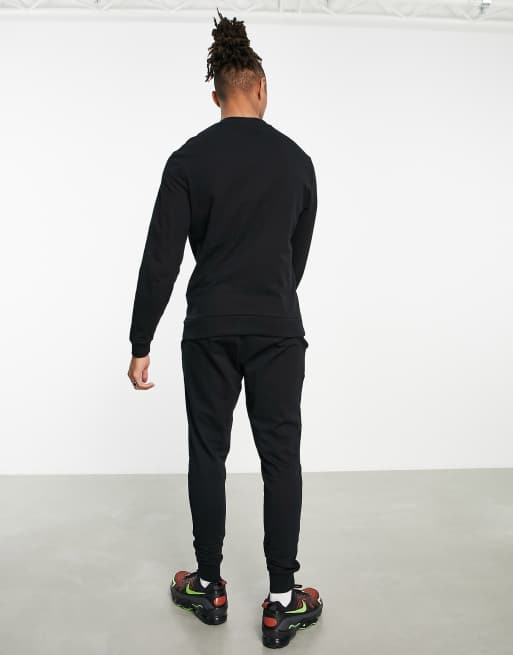 Black skinny online tracksuit