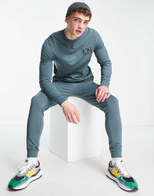 Asos grey nike clearance tracksuit