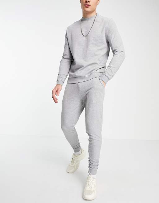 Grey cheap marl tracksuit