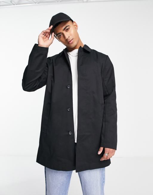 ASOS DESIGN lightweight trench coat in black ASOS