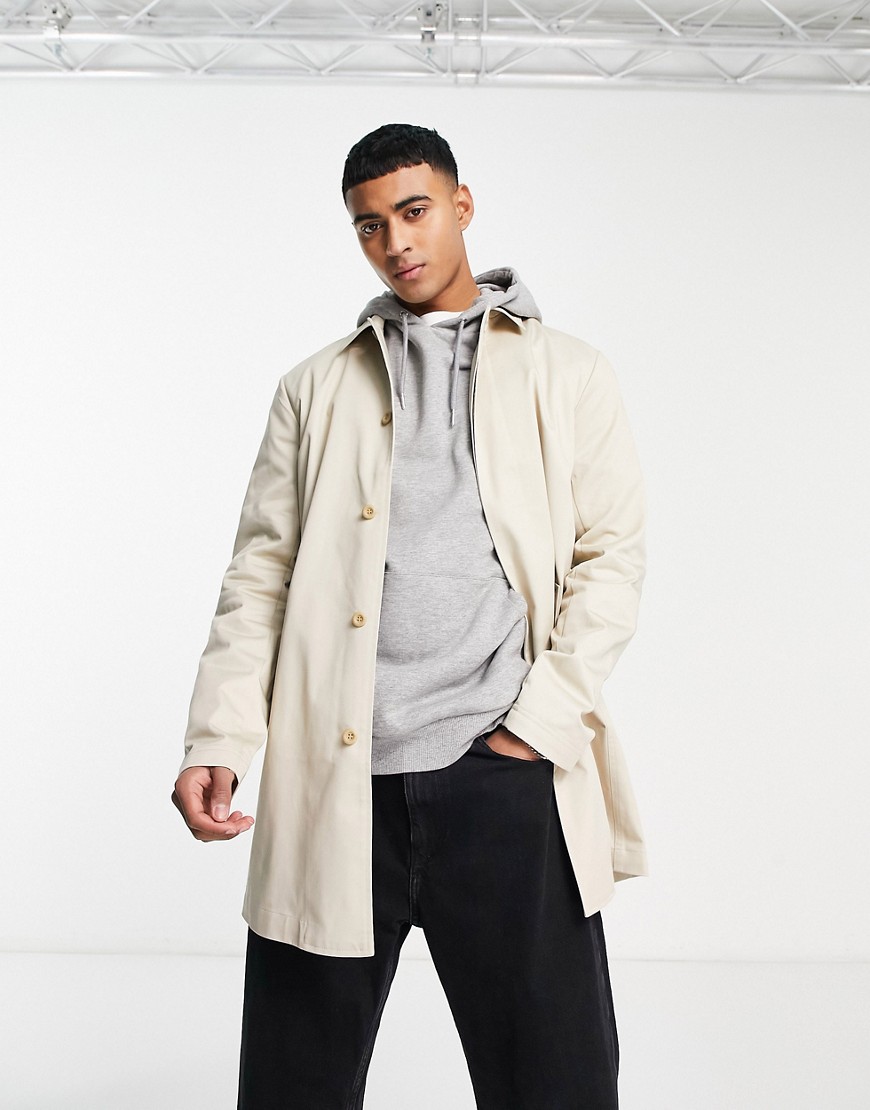lightweight trench coat in stone-Neutral