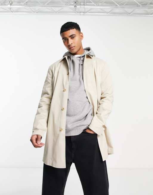 Asos trench coat mens sale