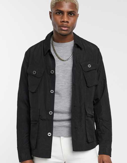 Black utility jacket