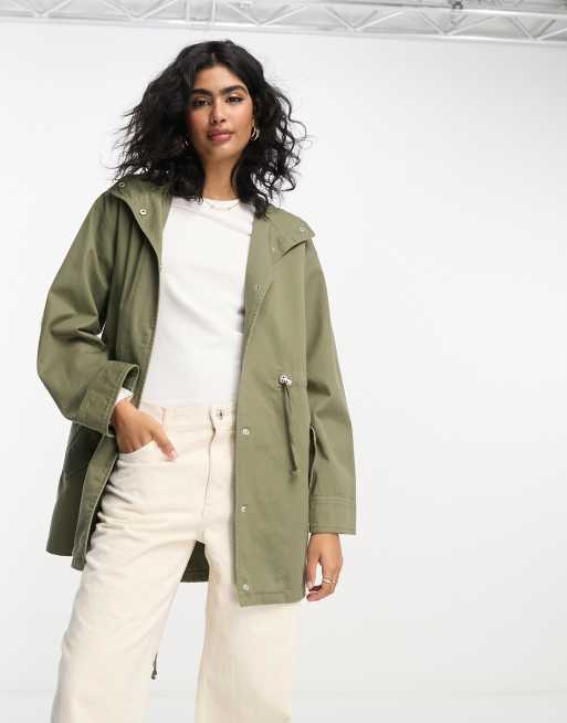 Khaki lightweight parka clearance womens