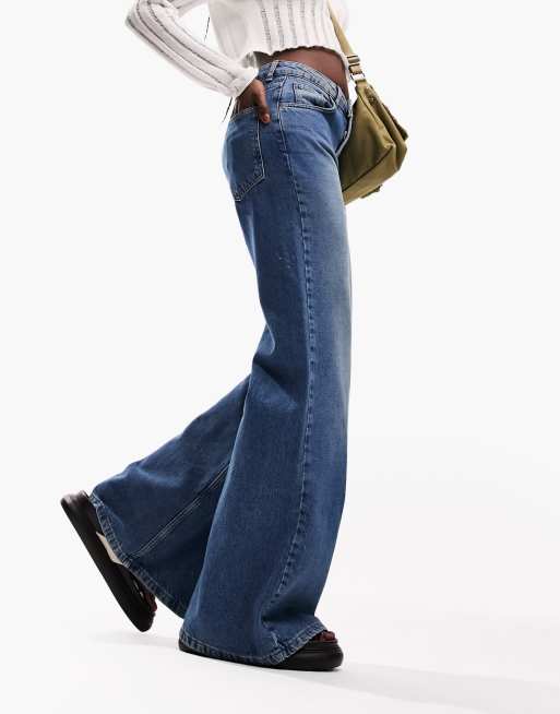 Lightweight wide 2025 leg jeans