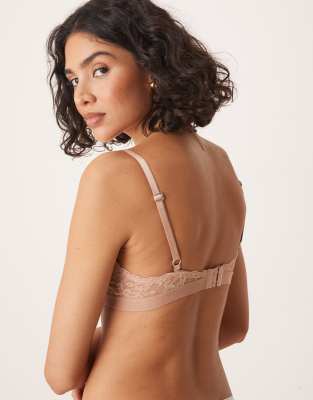Asos Design Lila 2 Pack Underwire Bra In Neutral