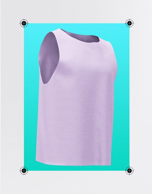 ASOS DESIGN – Lila avslappnat linne av linneliknande material i unisex-modell, 3 av 4