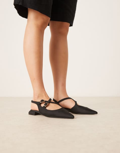 ASOS DESIGN - Lila - Ballerines à bride arrière - Noir - view 1