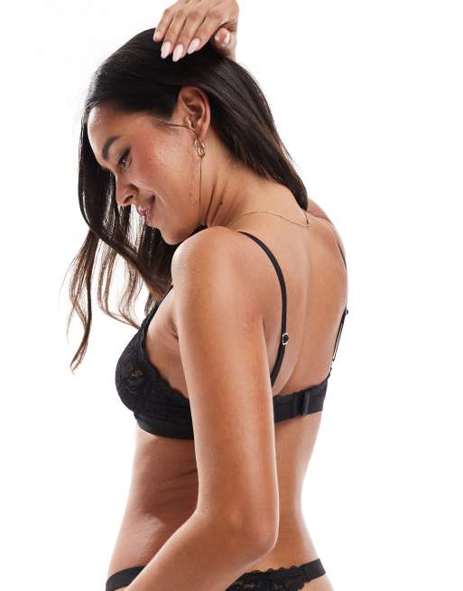 ASOS DESIGN - Lila - Lot de 2 soutiens-gorge en dentelle avec armatures - Noir, 4 de 4