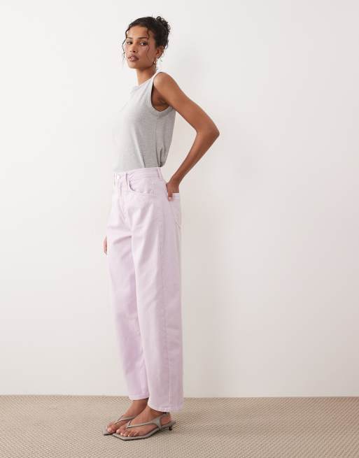ASOS DESIGN – Lila, smala jeans med barrelben, 2 av 5