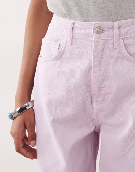 ASOS DESIGN – Lila, smala jeans med barrelben, 3 av 5