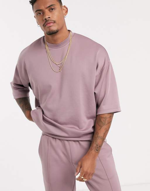 ASOS DESIGN – Set i lila scuba-material, 3 av 3