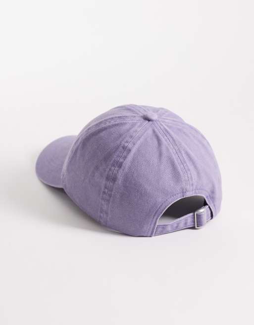ASOS DESIGN – Lila, tvättad baseballkeps, 3 av 3