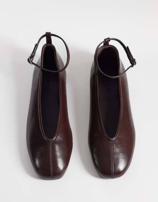 ASOS DESIGN Lilibelle ballets in chocolate, 2 of 4