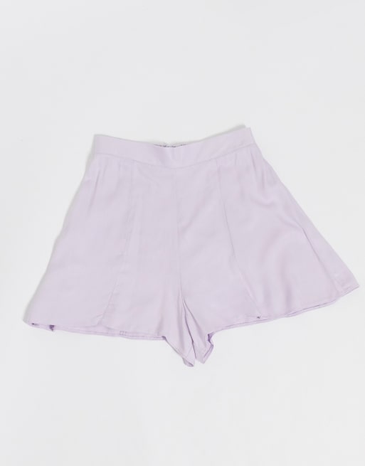 ASOS DESIGN – Liliowe miękkie szorty, element 3-częściowego garnituru