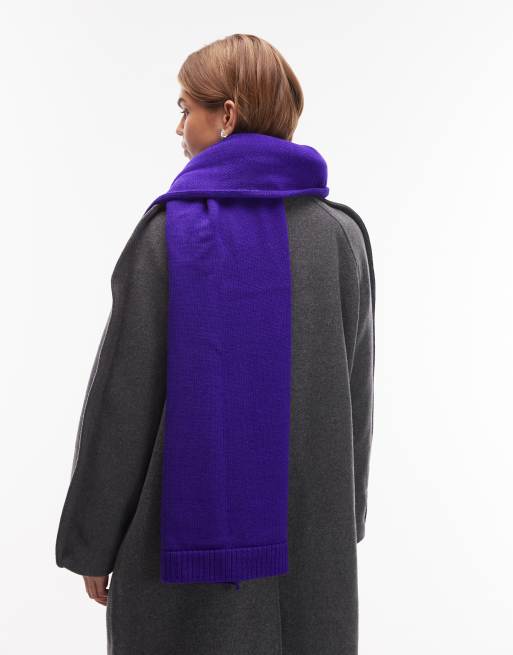 ASOS DESIGN - Lilla halstørklæde i plysset strik, 3 af 3