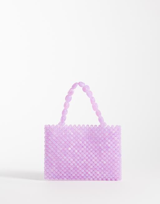 ASOS DESIGN - Lilla lille clutch-taske med håndtag og perler