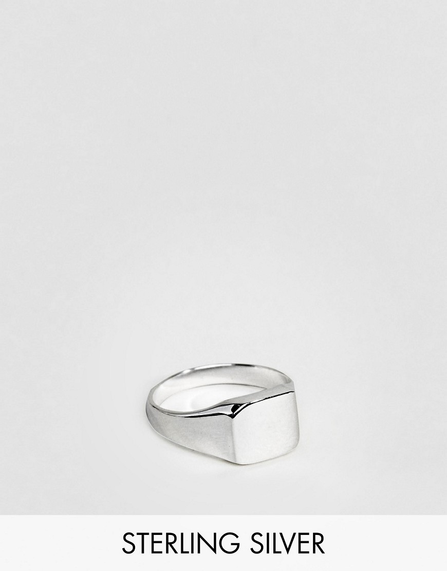 ASOS DESIGN – Lillfinger-ring i sterling silver