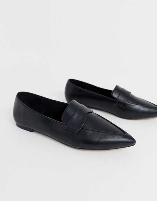 pointed loafer flats