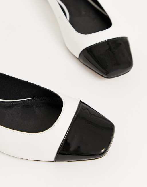 Black store white flats