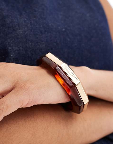 ASOS DESIGN – Limited Edition – Armreif mit Variante aus Kunstharz-Mix und Variante in Goldoptik - view 1