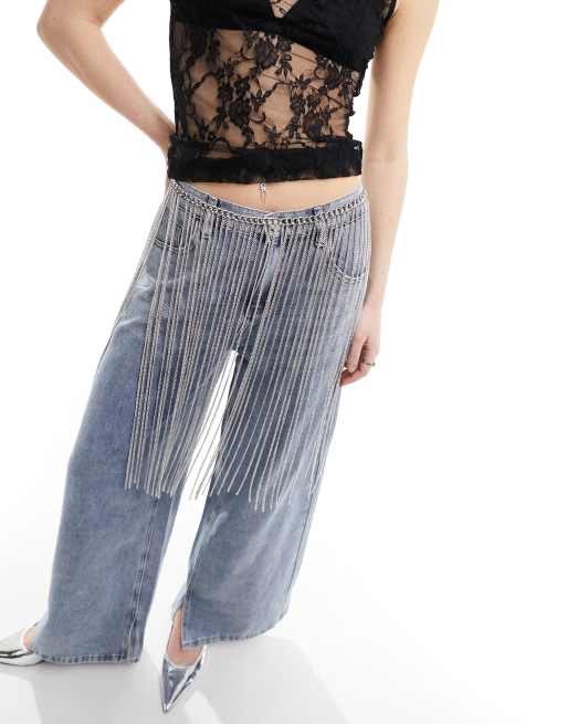 Fringe waist belt best sale