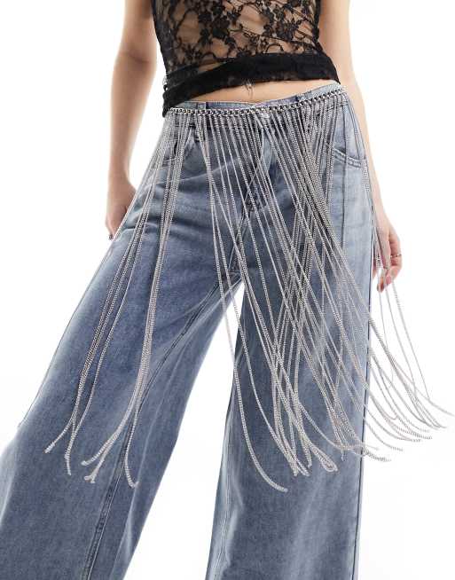 Chain fringe belt hot sale