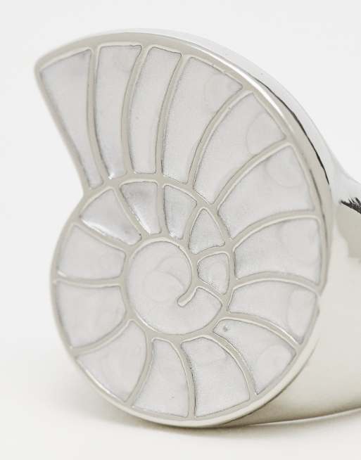 ASOS DESIGN Limited Edition ring with natural shell design | ASOS