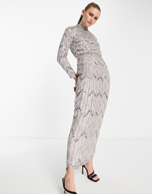 Asos design embellished maxi dress sale