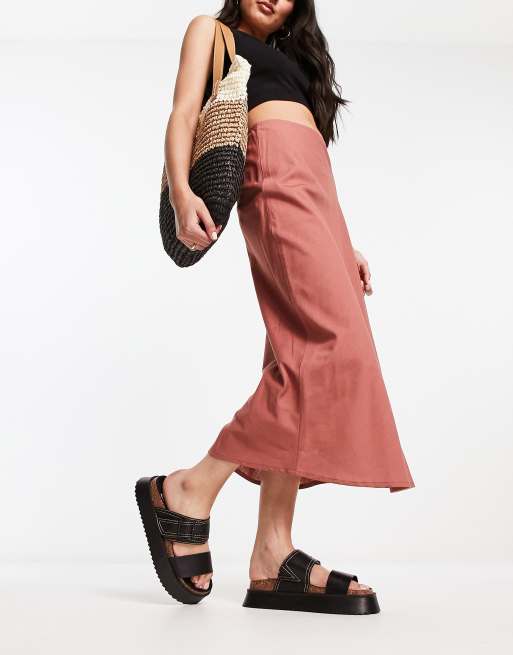 Asos bias shop cut midi skirt