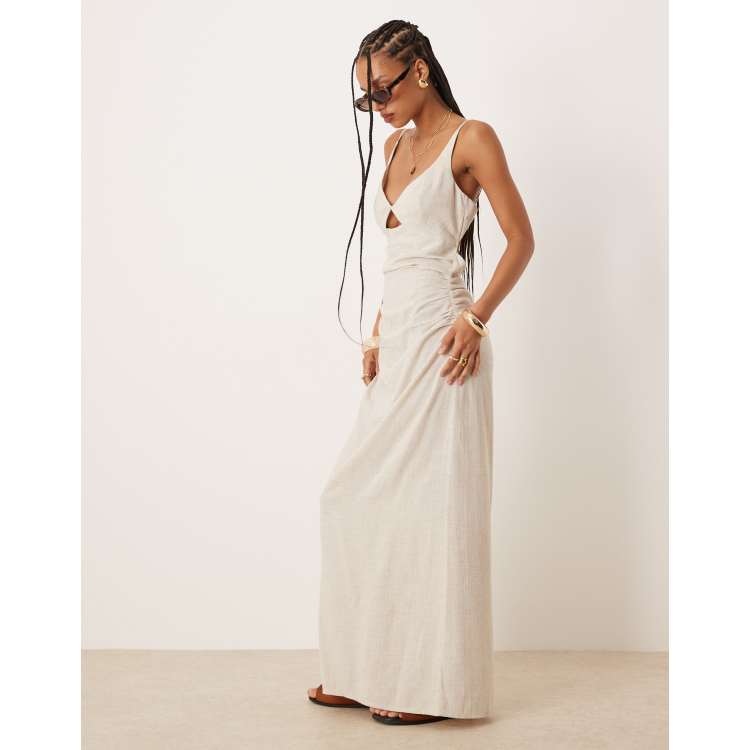 chinese dress ladies WOMEN'S BRALETTE & LONG SLEEVE V-NECK BODYCON MAXI DRESS 2PC. SET –  Wholesalefashiontrends.com