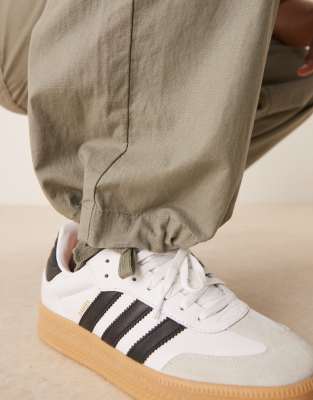 Asos Design Linen Blend Parachute Pants