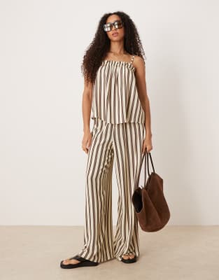 Asos Design Linen Blend Trapeze Cami Top